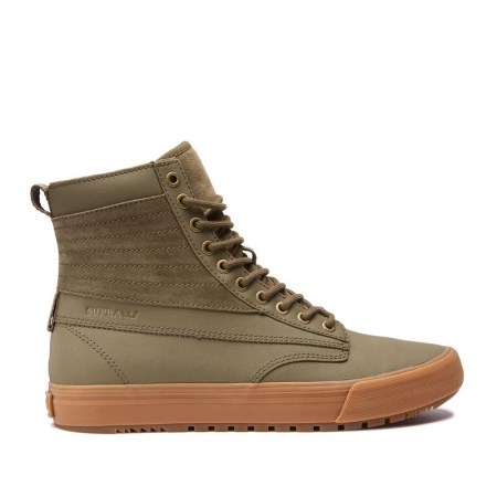 Supra Graham Cw Olivengrønne Høye Sneakers Herre [NO-9-Z982]